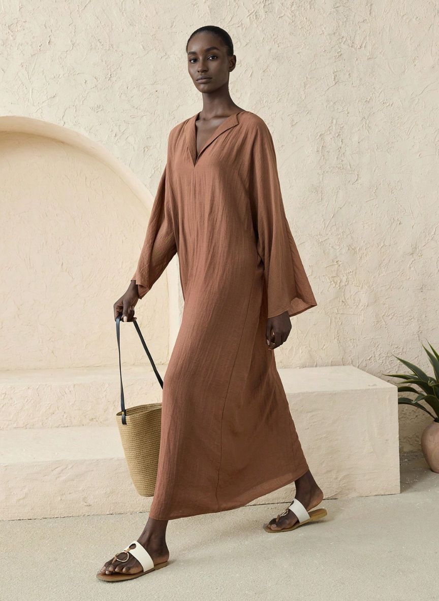 Loose-fitting Maxi Dress - Linheir