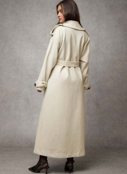 Trench Coat Long Sleeve Front Button – Linheir