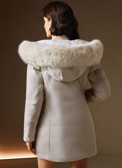 Women's Padded Jacket with Zipper and Hood – Linheir