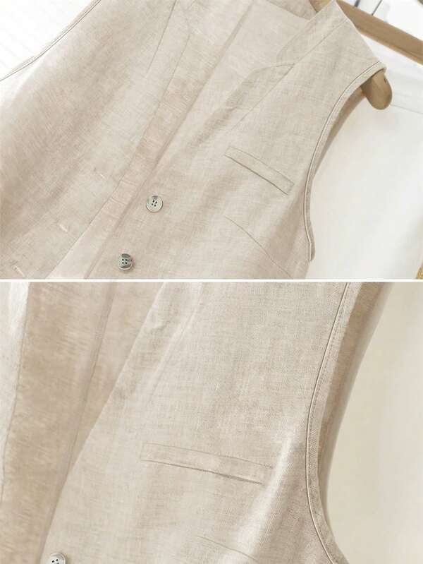 Women’s Casual Linen Tank Top – Linheir