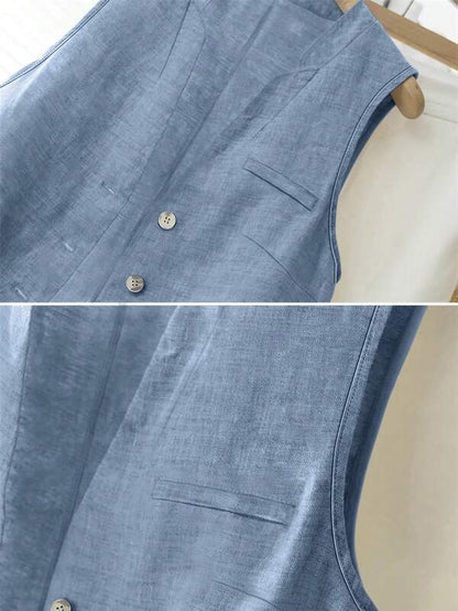 Women’s Casual Linen Tank Top – Linheir