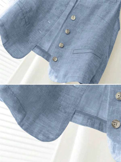 Women’s Casual Linen Tank Top – Linheir