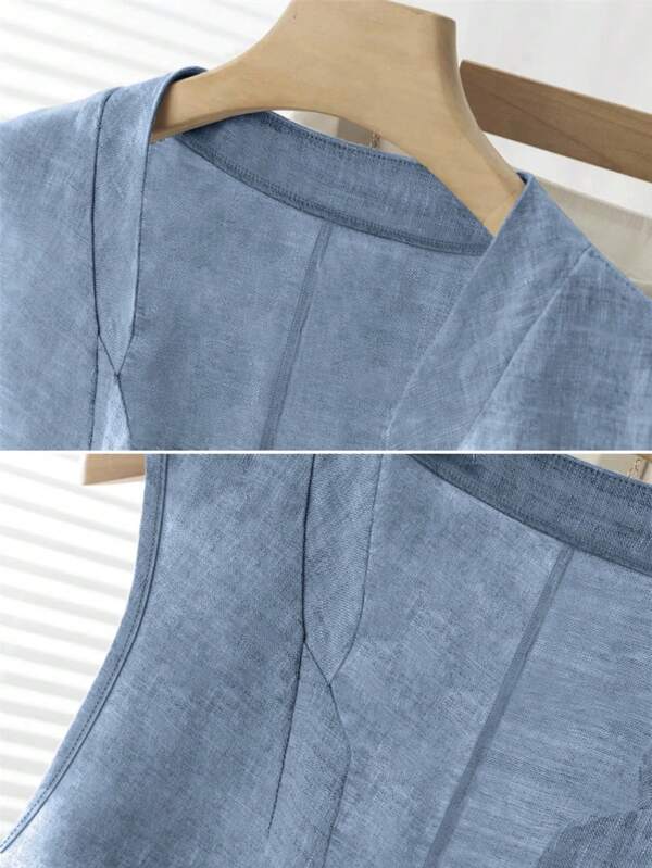 Women’s Casual Linen Tank Top – Linheir