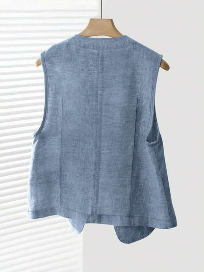 Women’s Casual Linen Tank Top – Linheir