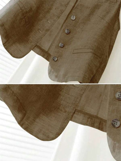 Women’s Casual Linen Tank Top – Linheir