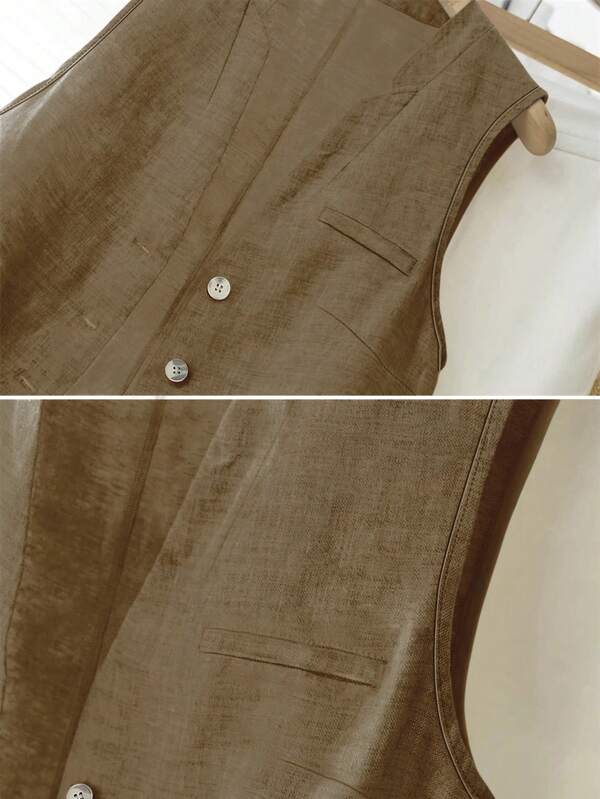 Women’s Casual Linen Tank Top – Linheir