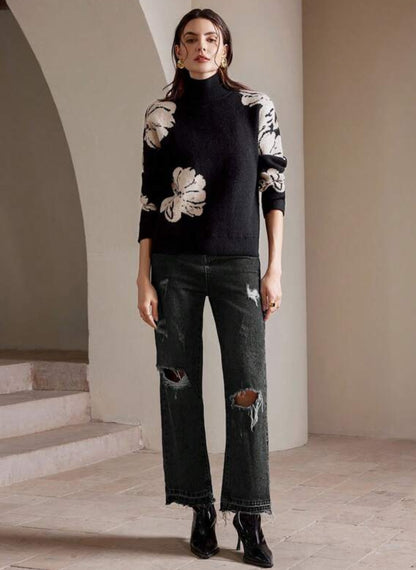 Elegant Women's Knit Sweater – Linheir