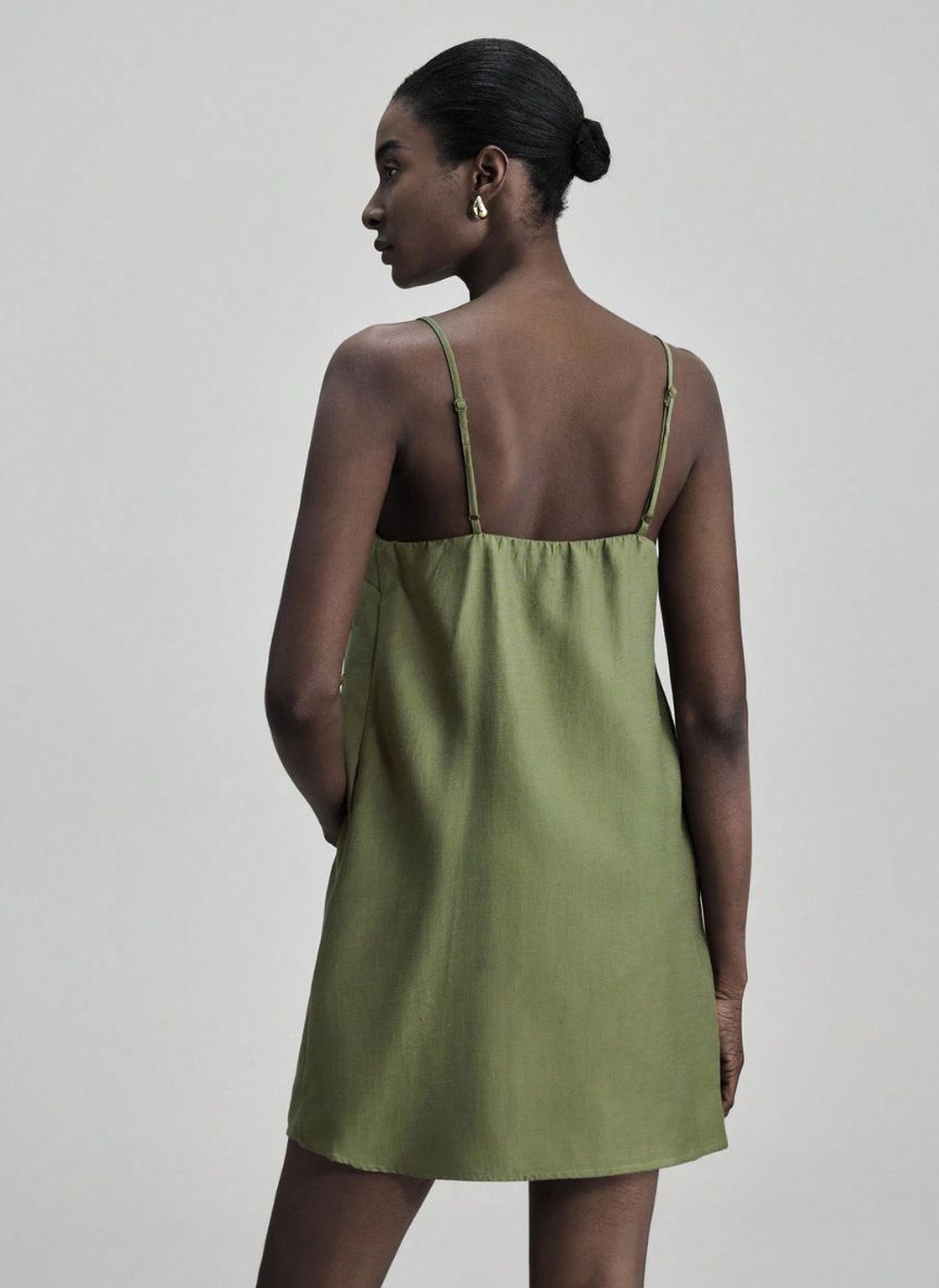 Short Pearl A-line Dress - Linheir