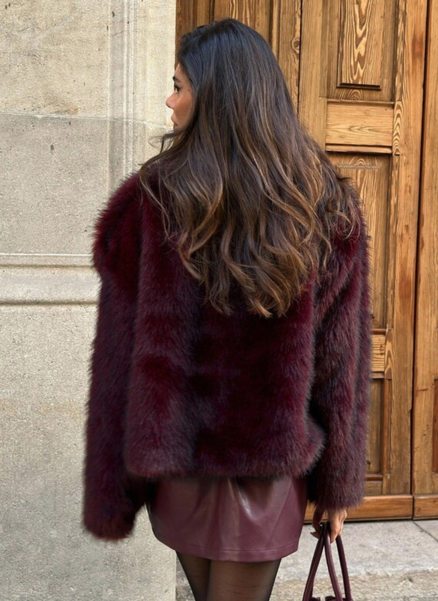 Women's Fluffy Faux Fur Coat – Linheir