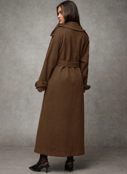 Trench Coat Long Sleeve Front Button – Linheir