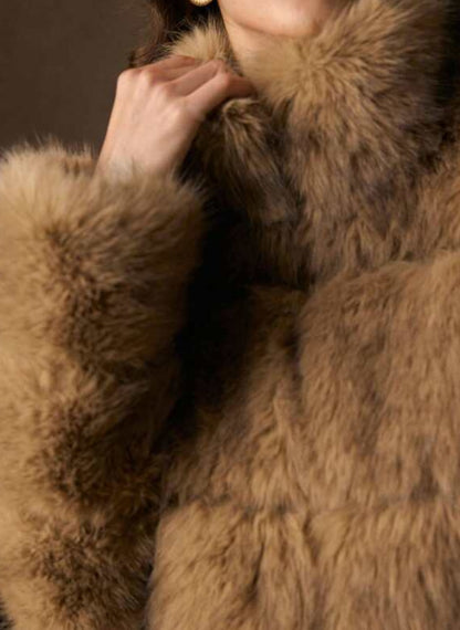 Stylish Short Fluffy Fur Jacket – Linheir