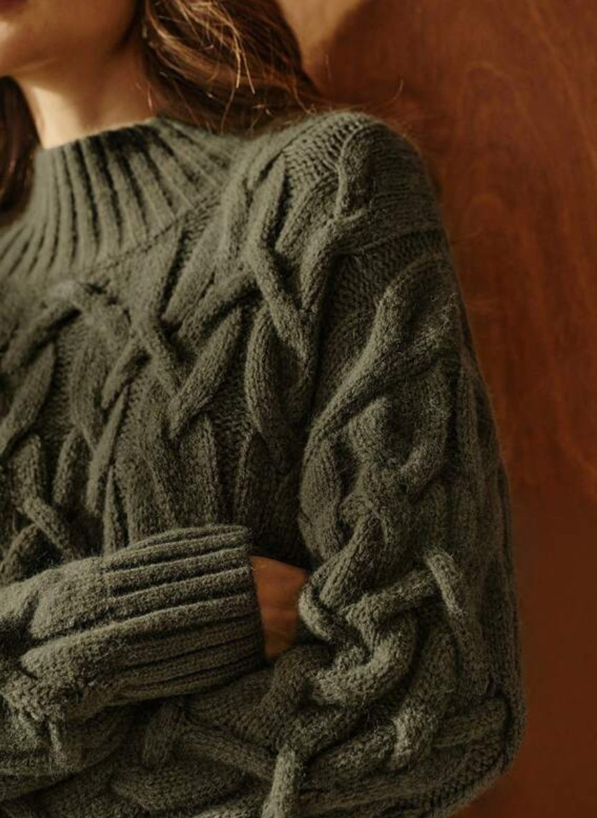 Women's oversized turtleneck sweater - Linheir