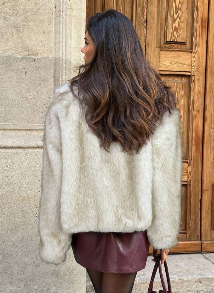 Women's Fluffy Faux Fur Coat – Linheir