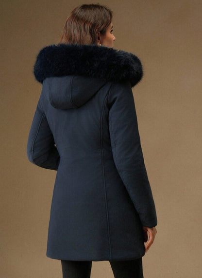 Women's Padded Jacket with Zipper and Hood – Linheir