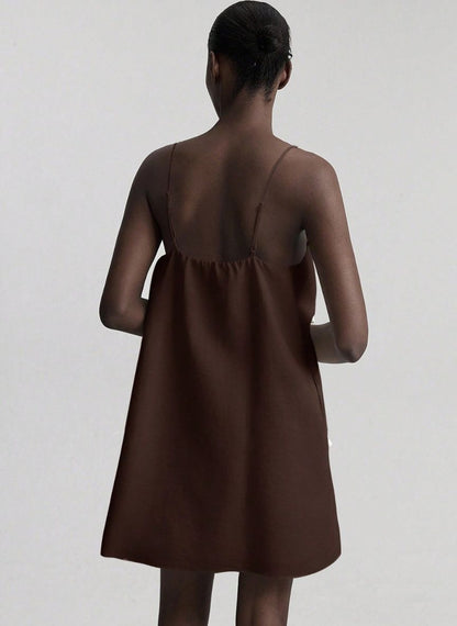 Short Pearl A-line Dress - Linheir