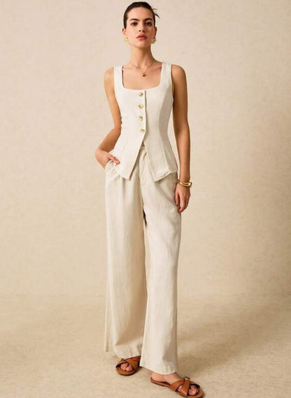 Classic Minimalist Women’s Blouse – Linheir