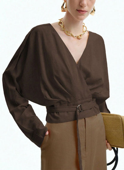 Adjustable Waist T-Shirt Dropped Sarong - Linheir