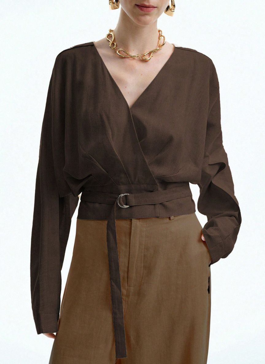 Adjustable Waist T-Shirt Dropped Sarong - Linheir