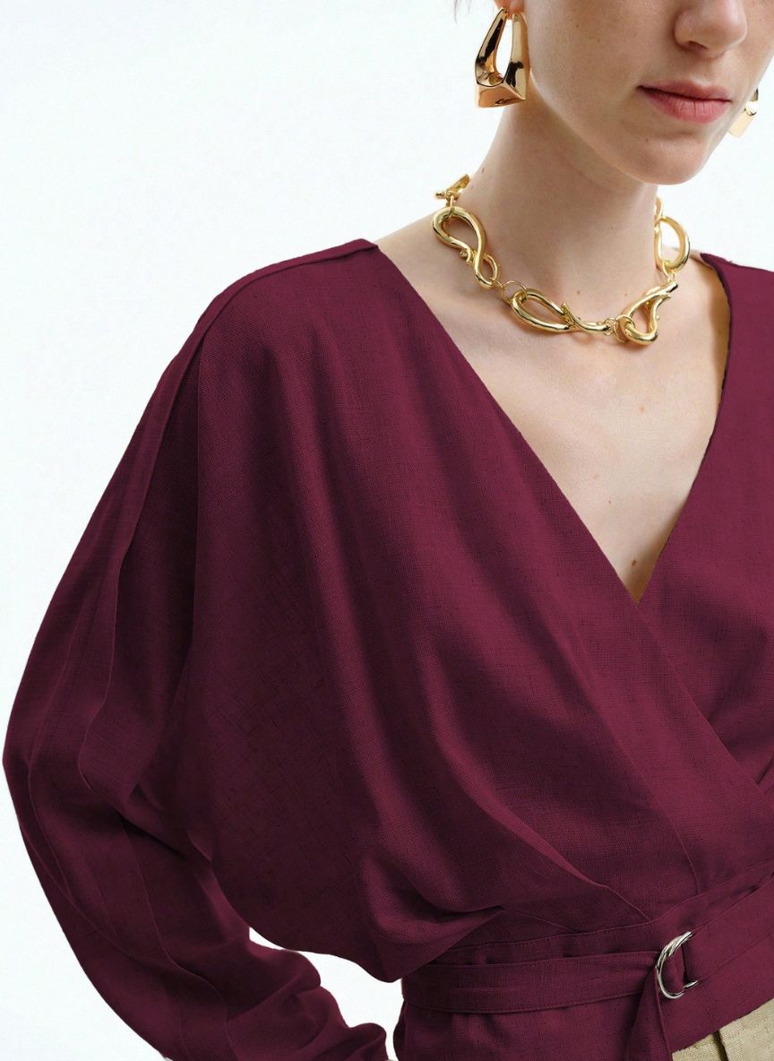 Adjustable Waist T-Shirt Dropped Sarong - Linheir