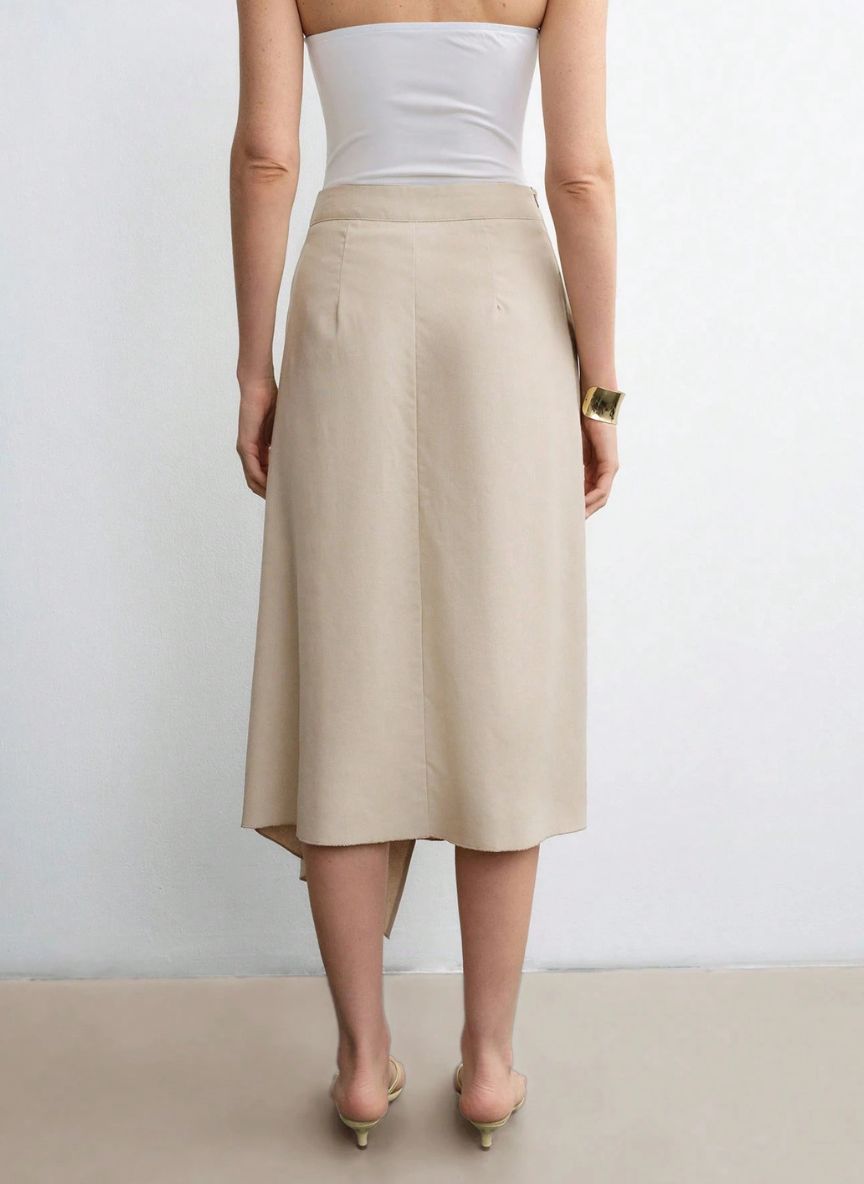 Asymmetrical Hem Skirt – Linheir
