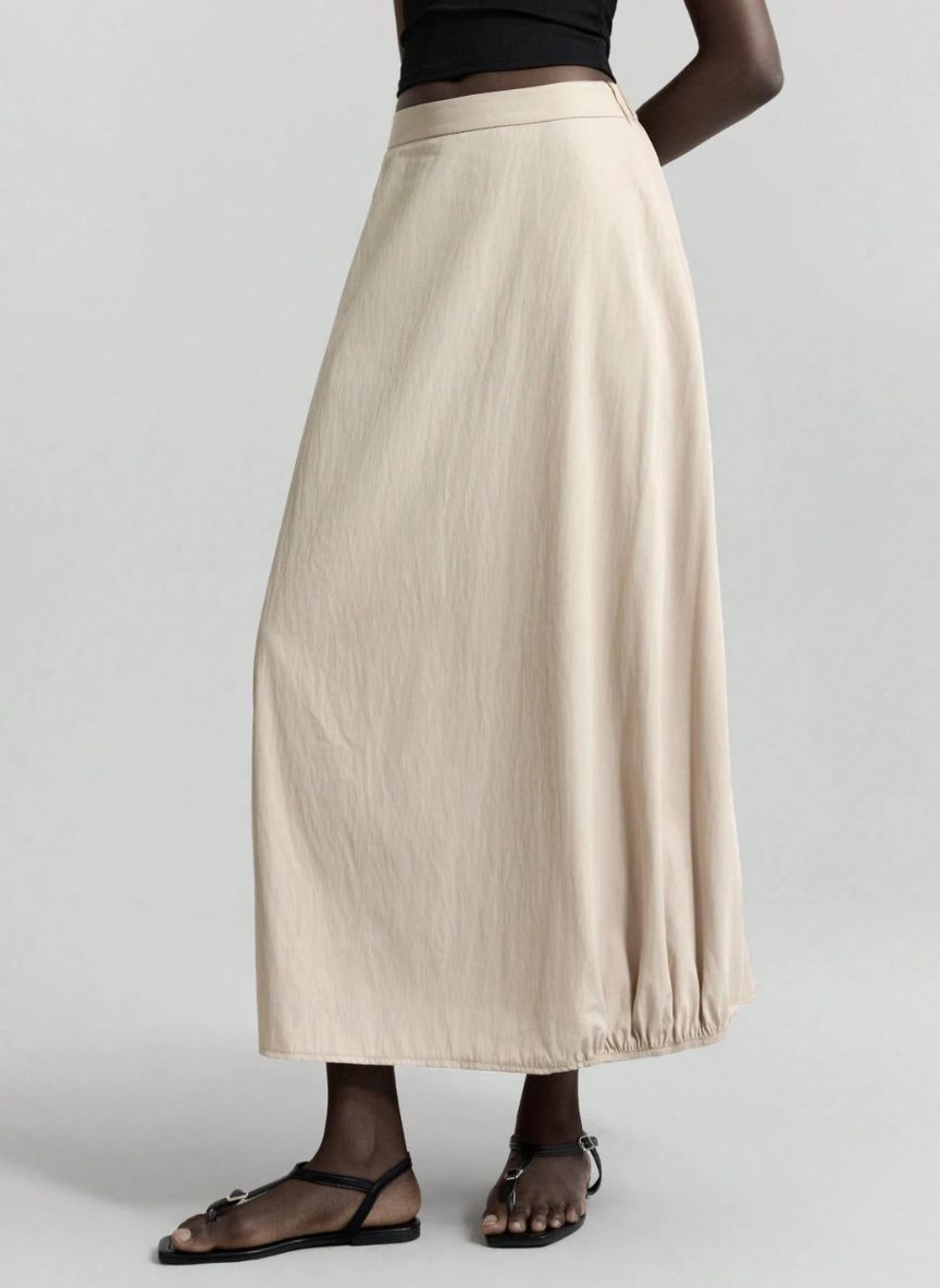 Balloon Skirt with Elastic Waistband – Linheir