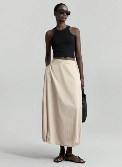 Balloon Skirt with Elastic Waistband – Linheir