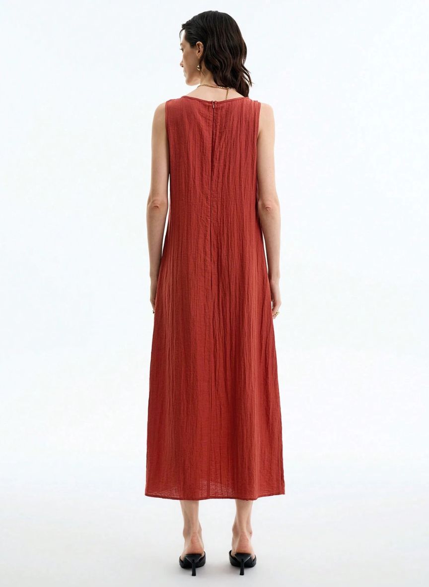 Elegant Round Neck Dress - Linheir