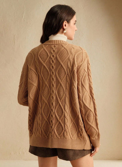 Elegant Women's Cardigan with Bee Design – Linheir