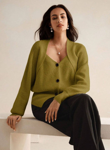 Elegant Women's Layered Cardigan – Linheir