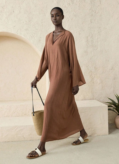 Loose-fitting Maxi Dress - Linheir