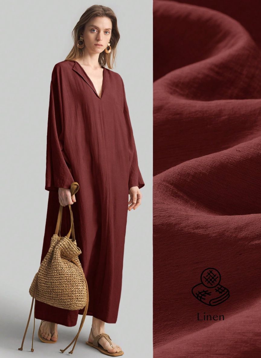 Loose-fitting Maxi Dress - Linheir