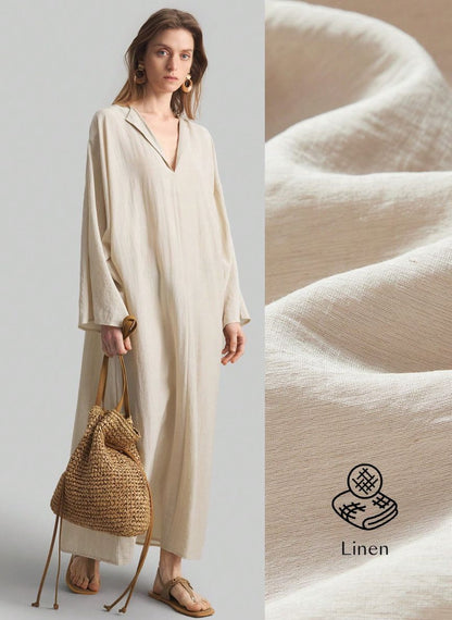 Loose-fitting Maxi Dress - Linheir