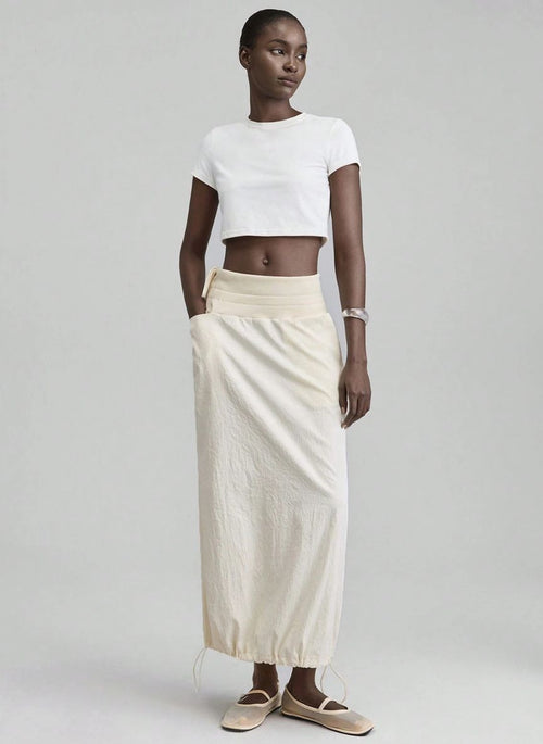 Minimalist Long Skirt a Cotton Feel – Linheir
