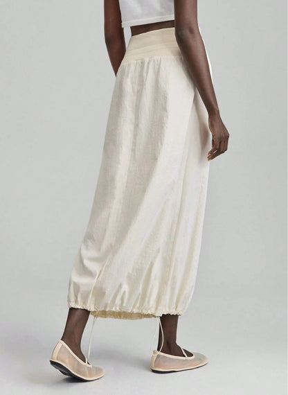 Minimalist Long Skirt a Cotton Feel – Linheir