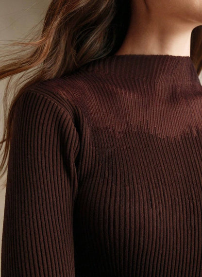 Patchwork Sweater in Ombre Knit - Linheir