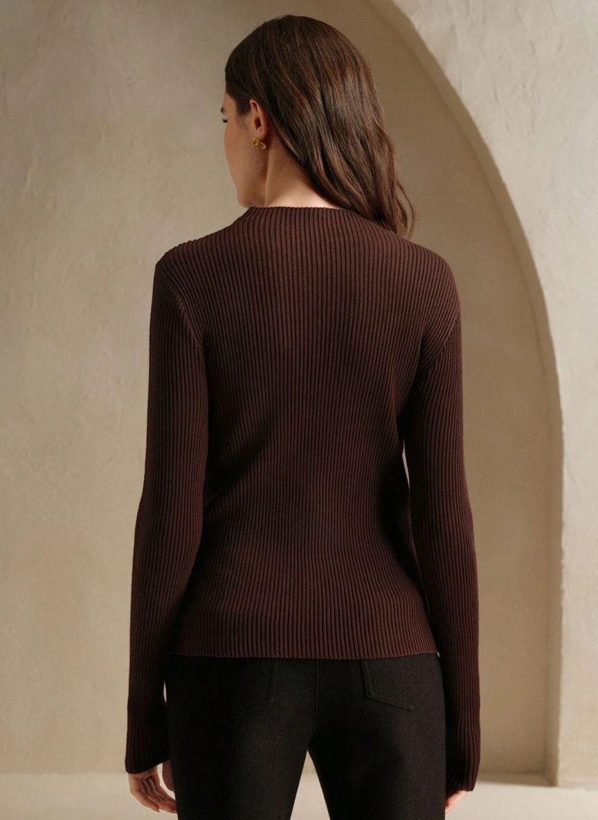 Patchwork Sweater in Ombre Knit - Linheir