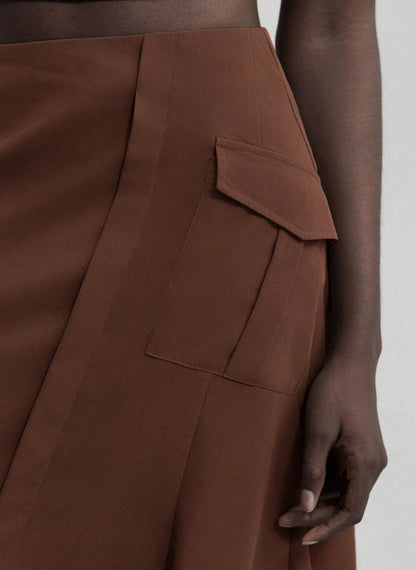 Plain Asymmetrical Hem Skirt – Linheir