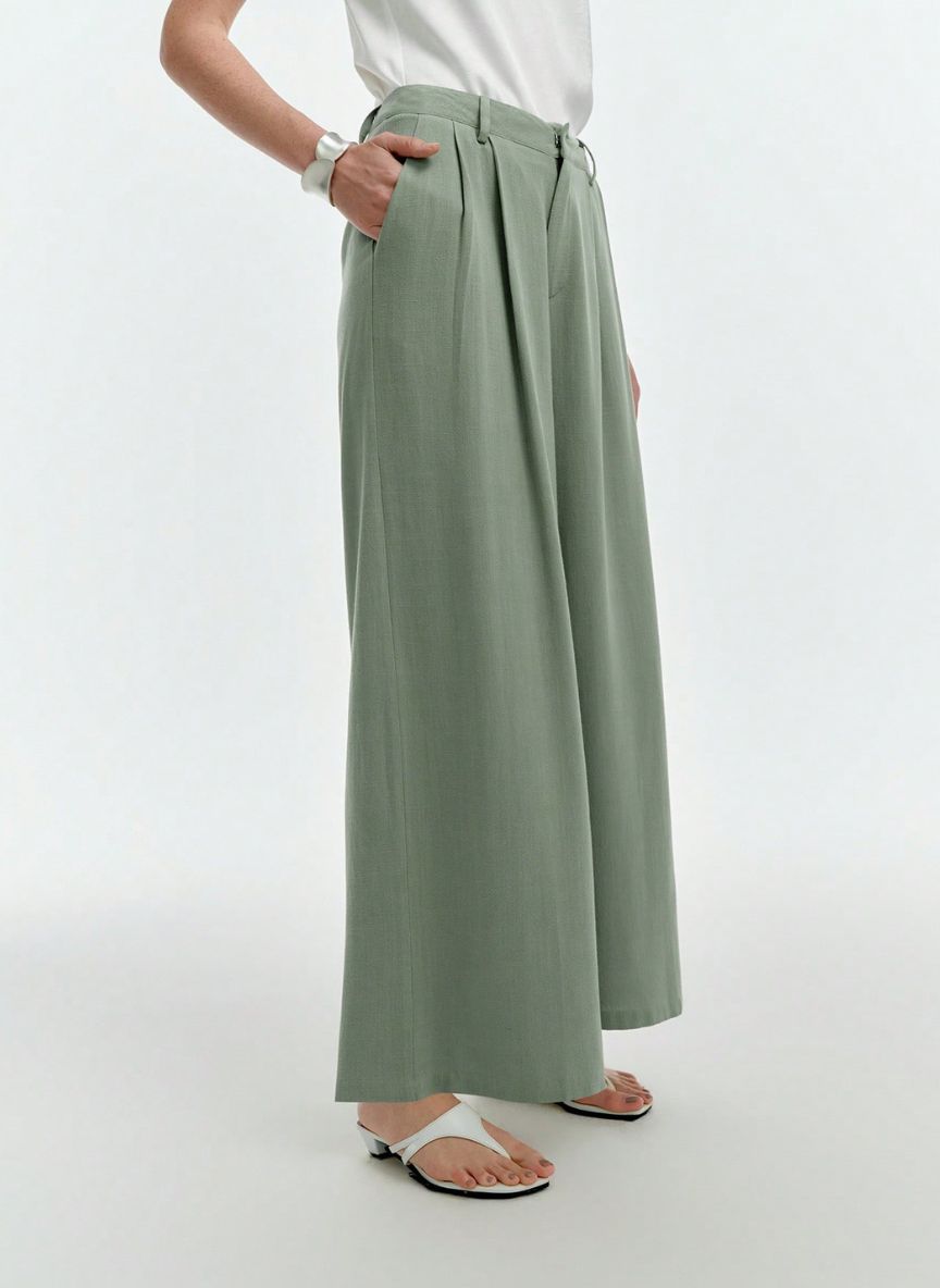 Wide Leg Pants in Black – Linheir