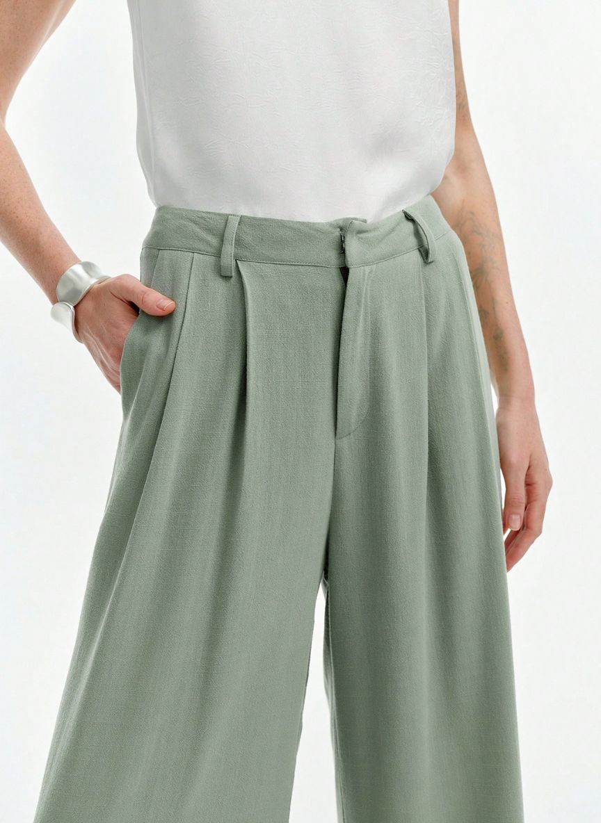 Wide Leg Pants in Black – Linheir