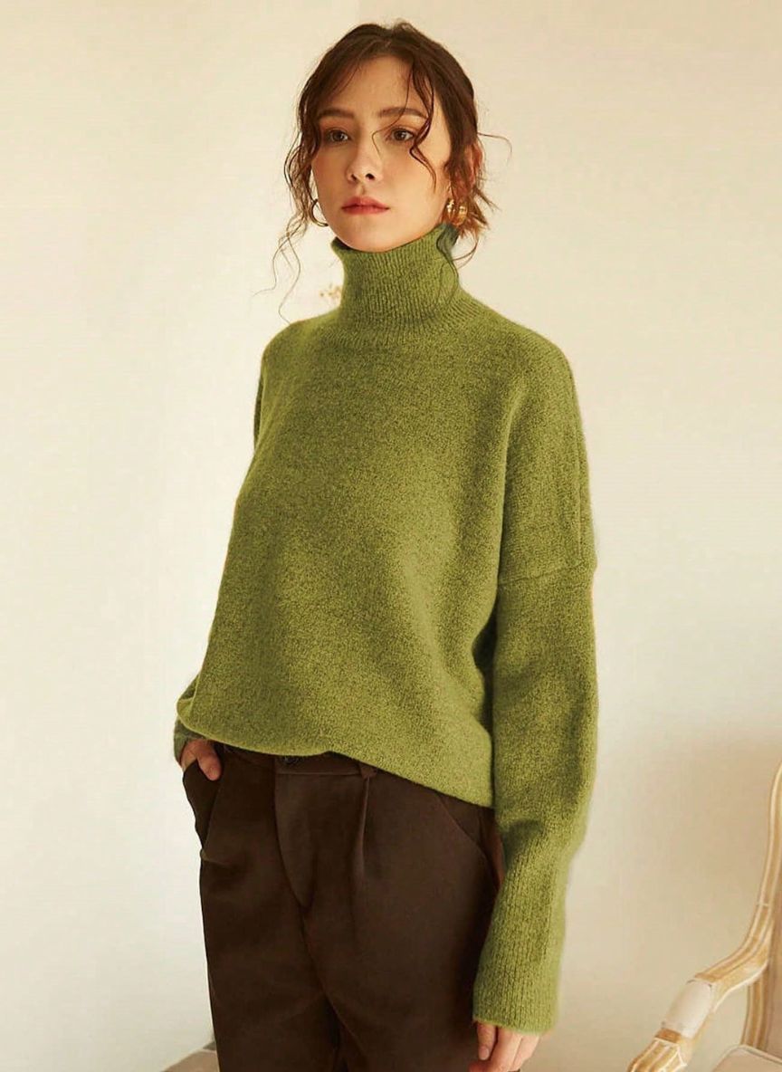 Women's Basic Loose Knit Sweater – Linheir