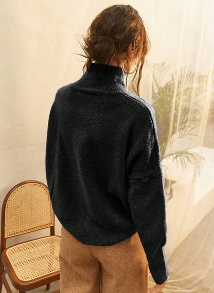 Women's Basic Loose Knit Sweater – Linheir