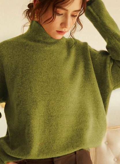 Women's Basic Loose Knit Sweater – Linheir