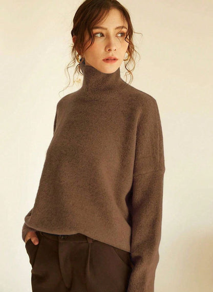 Women's Basic Loose Knit Sweater – Linheir