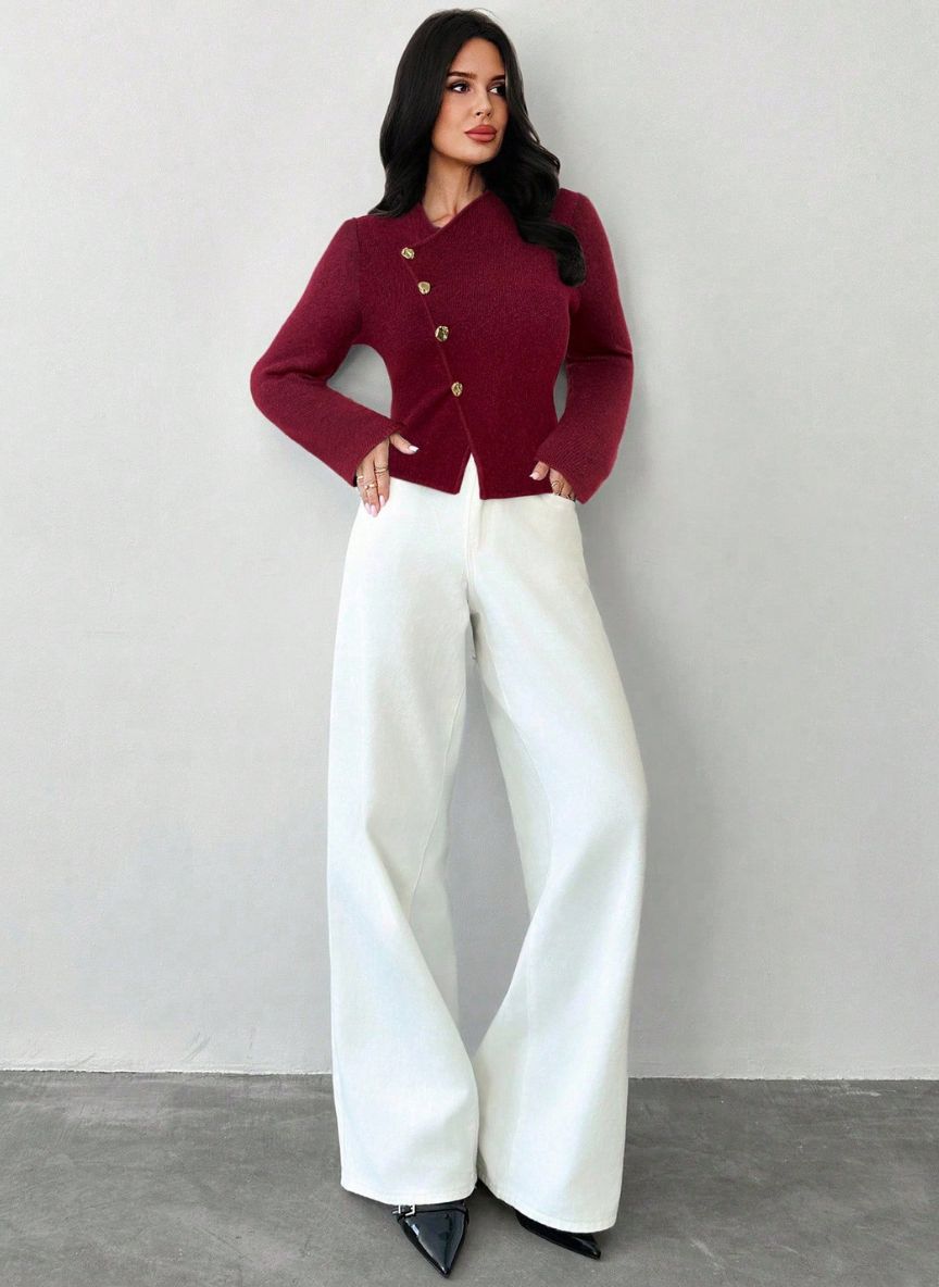 Women's Deep V-Neck Sweater – Linheir