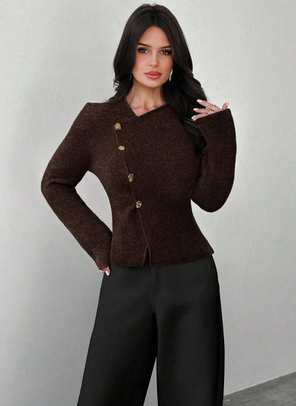 Women's Deep V-Neck Sweater – Linheir