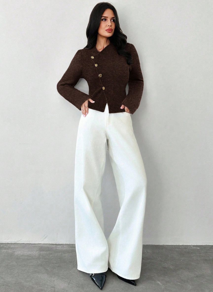 Women's Deep V-Neck Sweater – Linheir