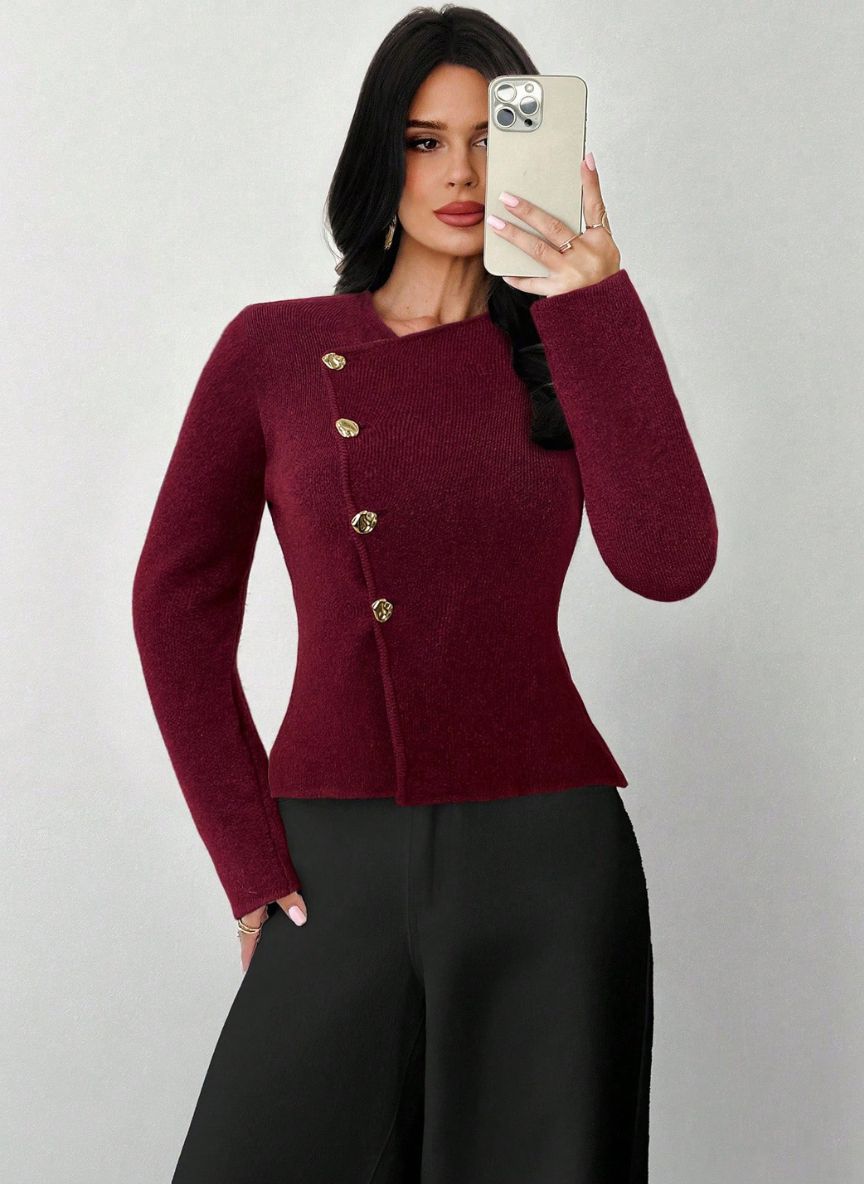 Women's Deep V-Neck Sweater – Linheir