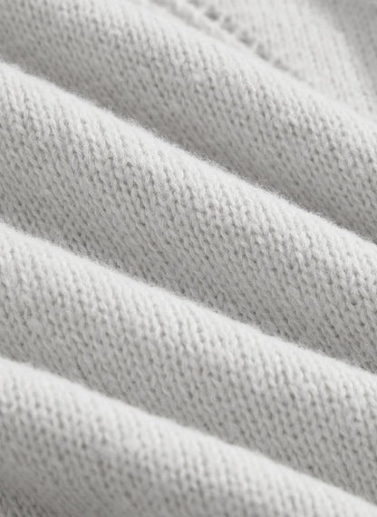 Women's Elegant Sweater Floral Embossed Knit - Linheir