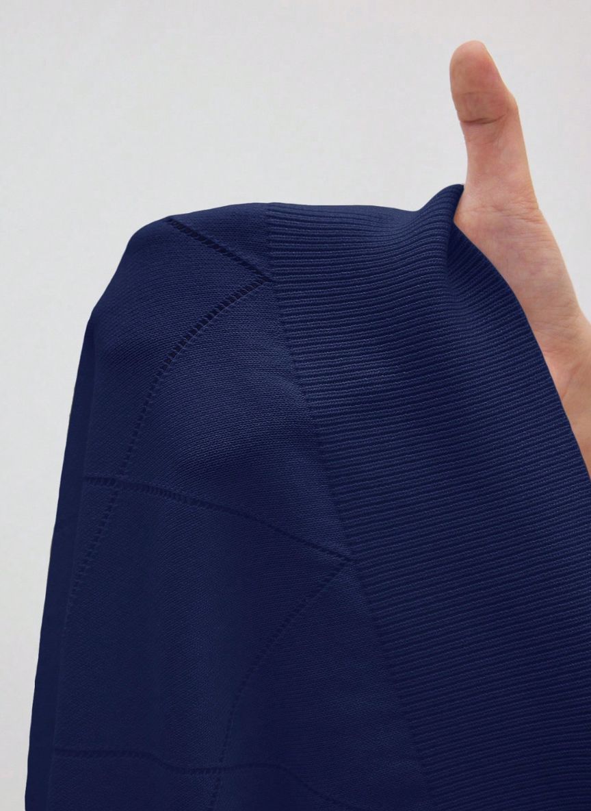 Women's High Neck Diamond Pattern Sweater – Linheir