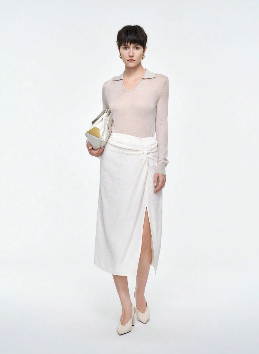 Women's Linen Touch Skirt – Linheir